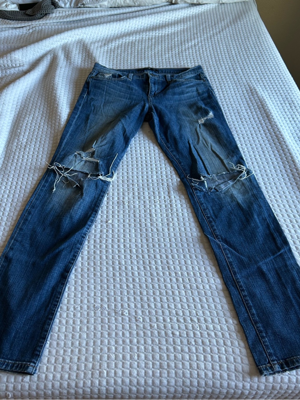 Joe's Jeans Men's Distressed Skinny Blue Denim